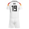 Camiseta de fútbol Alemania Sane 19 Niño 1ª equipación Euro 2024